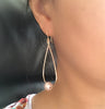 Earrings Ethel - pink Edison pearls (E395)