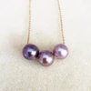 Necklace KRISTI - ombré Edison pearls (N322)