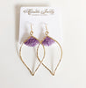 Earrings WREN - Amethyst (E475)