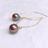 Earrings KALENA - lavender Edison pearls (E635)