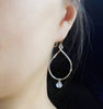 Earrings Nerida- herkimer diamond (E376)