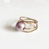 Ring LOELA - lavender Edison pearl (R197)