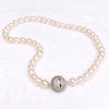 Necklace AGATHA - white pearls (N419)