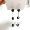 Earrings PUALANI - Tahitian pearls (E592)