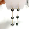 Earrings PUALANI - Tahitian pearls (E592)