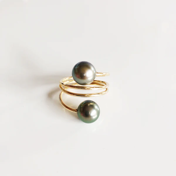 Ring IHILANI- tahitian pearls (R166)