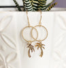 Earrings SOPHIA - palm tree (E503)