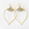 Earrings Malie - silver pyrite (E322)