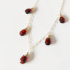 Necklace IVANNA - garnet (N225)