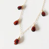 Necklace IVANNA - garnet (N225)