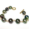 Bracelet GILLIA - baroque Tahitian pearls  (B437)