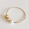 Bangle PAIGE - gold edison pearls (B255)