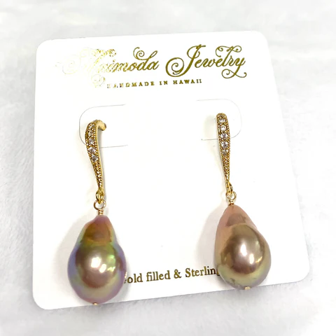 Earrings CASI - Edison pearls (E607)