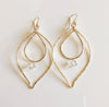 Earrings Yoshiko - herkimer diamond (E368)