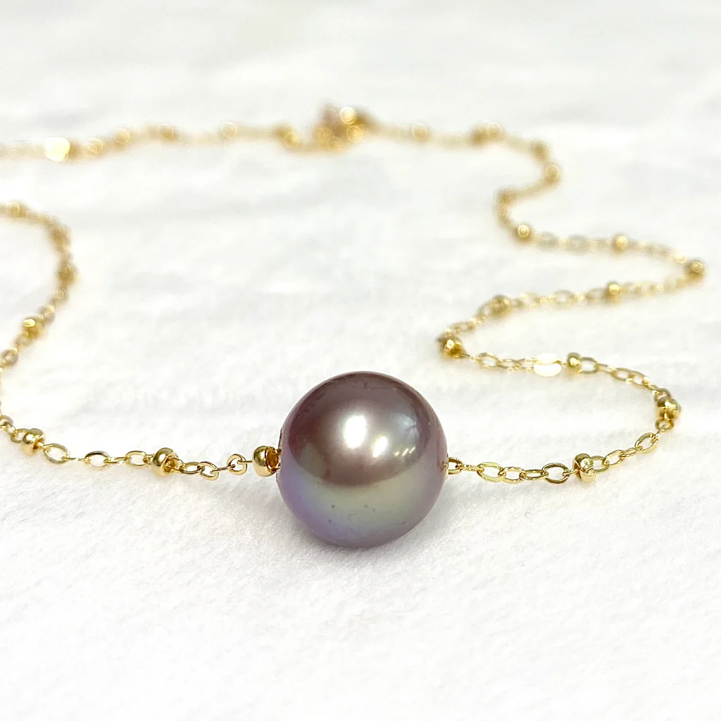 Necklace KEALANI - lavender Edison pearl (N379)