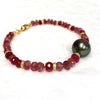 Bracelet MAYRA  - pink tourmaline (B496)