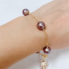 Bracelet LEILANI - lavender Edison pearls (B449)