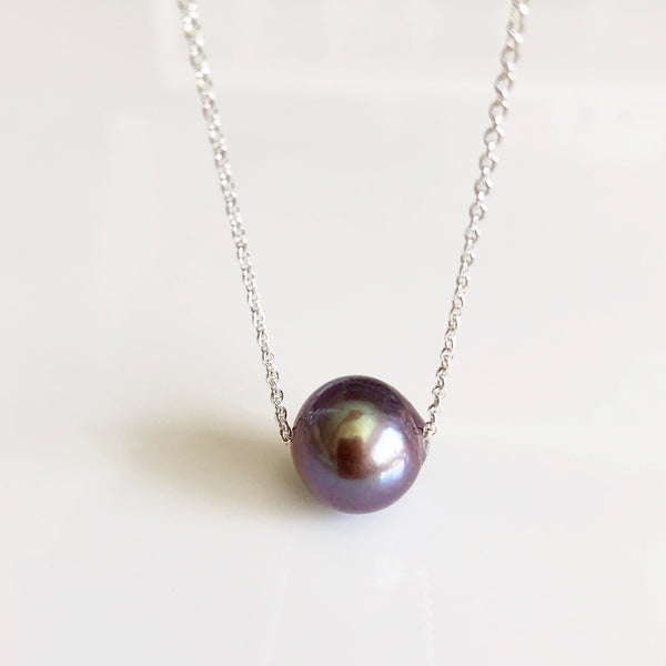 Necklace KEA - lavender Edison pearl  (N326)