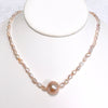 Necklace TARA - pink keshi Edison pearls (N359)