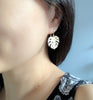 Monstera dangle earrings (E492)