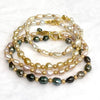 Bracelet ARIA - pink keshi pearls (B524)