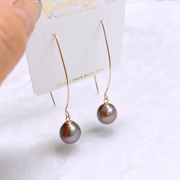 Earrings KALENA - lavender Edison pearls (E635)