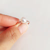 Ring ELVANI - white pearl (R175)