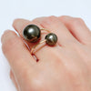Ring GIA - Tahitian pearls (R211)