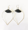 Earrings Malie - black spinel  (E209)