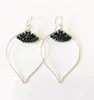 Earrings Malie - black spinel  (E209)