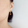 Earrings NOELLA - star charms (E619)