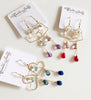 Earrings Aiko - purple ombré (E187)