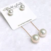 Earrings Aili - white Edison pearl