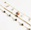 Bracelet KIRI - Keshi tahitian pearls  (B361)