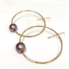 Earrings SIRENA - lavender Edison pearls (E591)