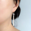 Earrings MELIA - herkimer diamond (E483)