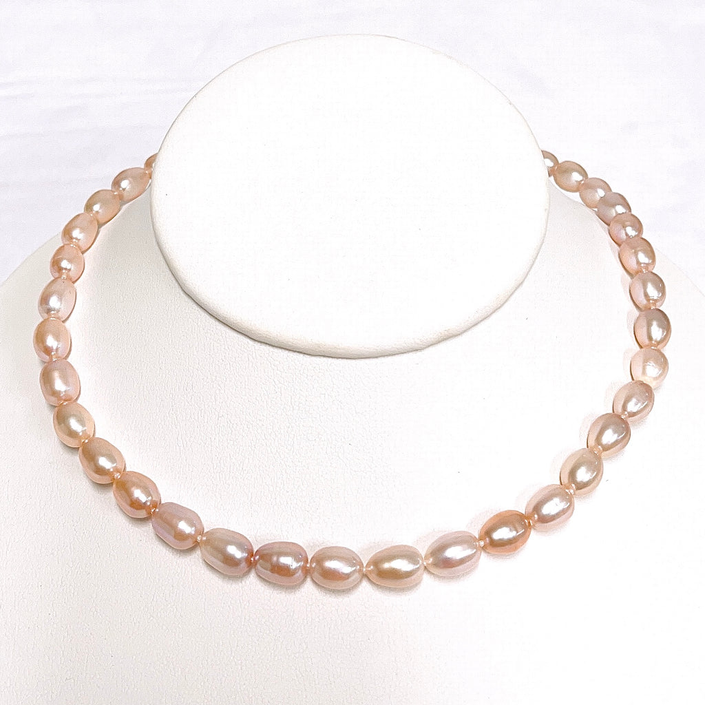 Necklace MARI - pink pearl (N398)
