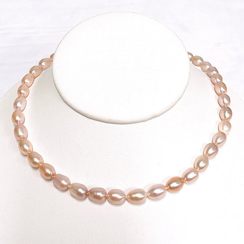 Necklace MARI - pink pearl (N398)