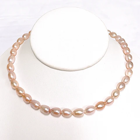 Necklace MARI - pink pearl (N398)