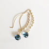 Earrings AILANI- London blue quartz (E466)