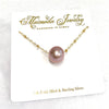 Necklace KEALANI - pink Edison pearl (N378)