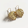 Monstera dangle earrings (E492)