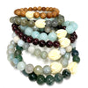 Mala beads stretch bracelet - Pikake