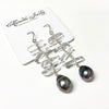 Earrings CAMILLE - Tahitian pearl  (E574)