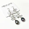 Earrings CAMILLE - Tahitian pearl  (E574)