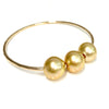 Bangle PAIGE - gold south sea pearls (B465)