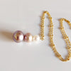 Necklace ARYA - purple ombré (N293)