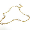 Pearl anklet - white keshi pearls (B469)