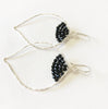 Earrings Malie - black spinel  (E209)