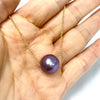 AAA Magenta Edison pearl necklace (N368)